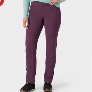 NWOT Duluth Trading Co Women's Pants Flexpedition Pull-On Bootcut Purple 20